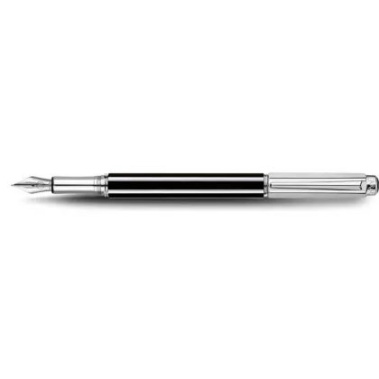 Picture Varius China Black fountain pen - silver-plated, rhodium-plated - various nibs