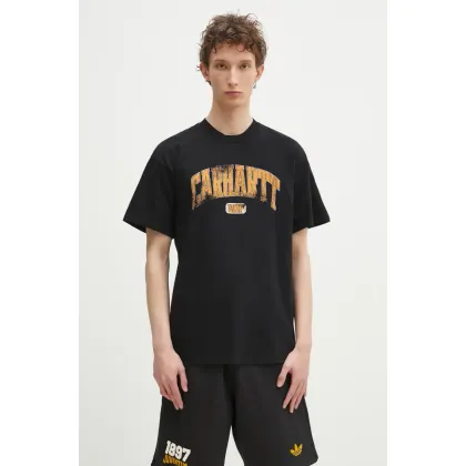Zdjęcie Carhartt WIP t-shirt bawełniany S/S Lecture T-Shirt męski kolor czarny z nadrukiem I034766.894G