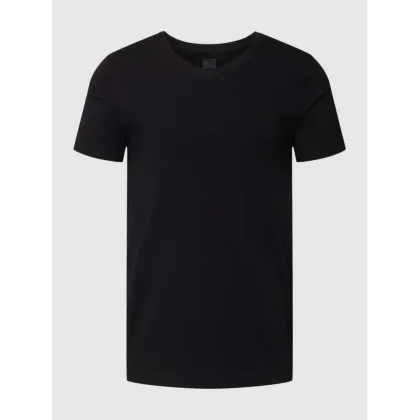 Zdjęcie T-shirt z dekoltem w serek model ‘Long Life Cotton T-shirt’