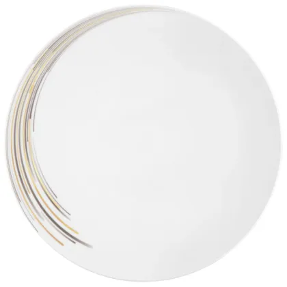 Zdjęcie Porcelanowy luksusowy płaski talerz do serwowania 33 cm z oryginalnym motywem - Seltmann Weiden