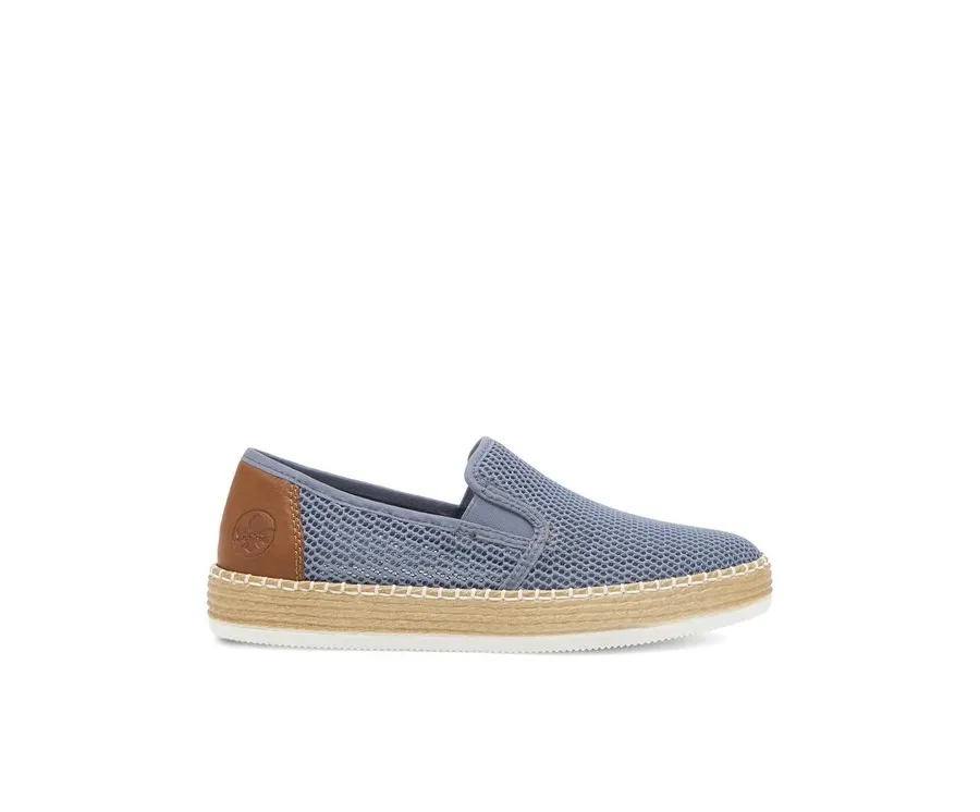 obrazek 1 Rieker Espadryle L7873-12 Niebieski