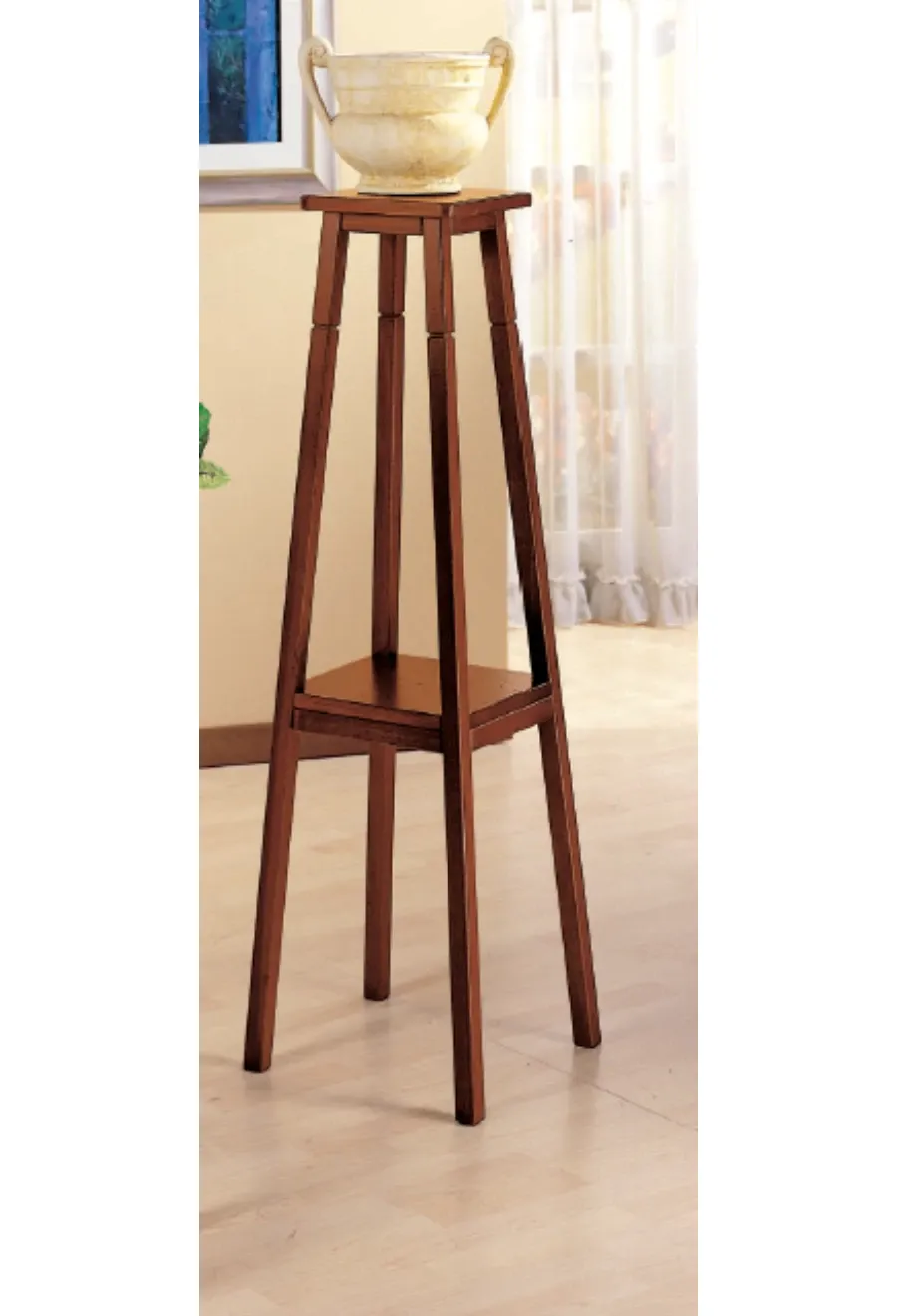 obrazek 1 Włoski, piętrowy, wysoki stojak na doniczkę z litej topoli - Fratelli Mirandola