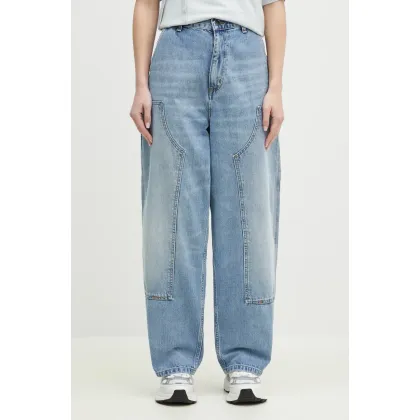 Zdjęcie Carhartt WIP jeansy Brandon Double Knee Pant damskie high waist I034462