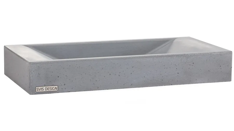 obrazek 2 Elegancka umywalka 60 cm SIRIUS BASIC – średni szary, bez dekoru, lakier matowy