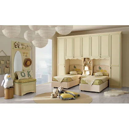 Zdjęcie Proste łóżko ze schowkiem i unoszoną pokrywą - Ferretti e Ferretti