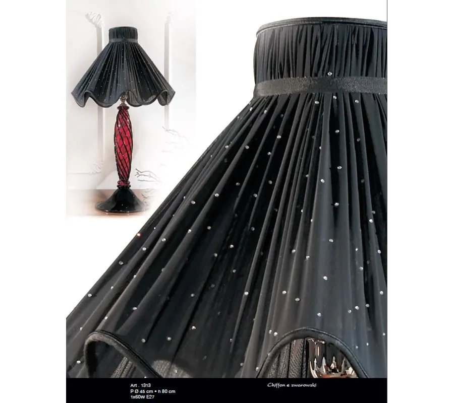 obrazek 1 Czarna spiralna lampa ze szkła Murano – Il Paralume Marina