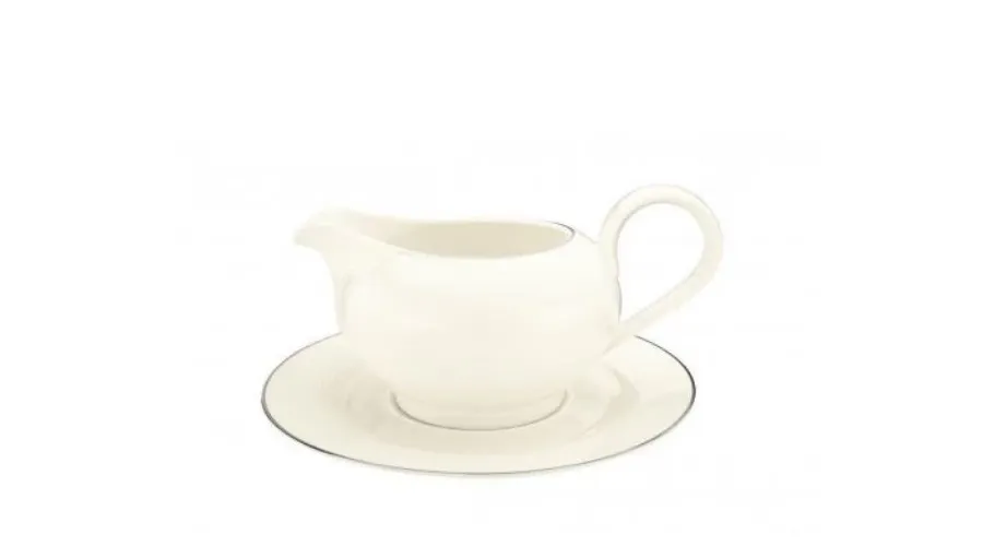 obrazek 1 Kremowa porcelanowa sosjerka w stylu klasycznym z Niemiec – Tettau