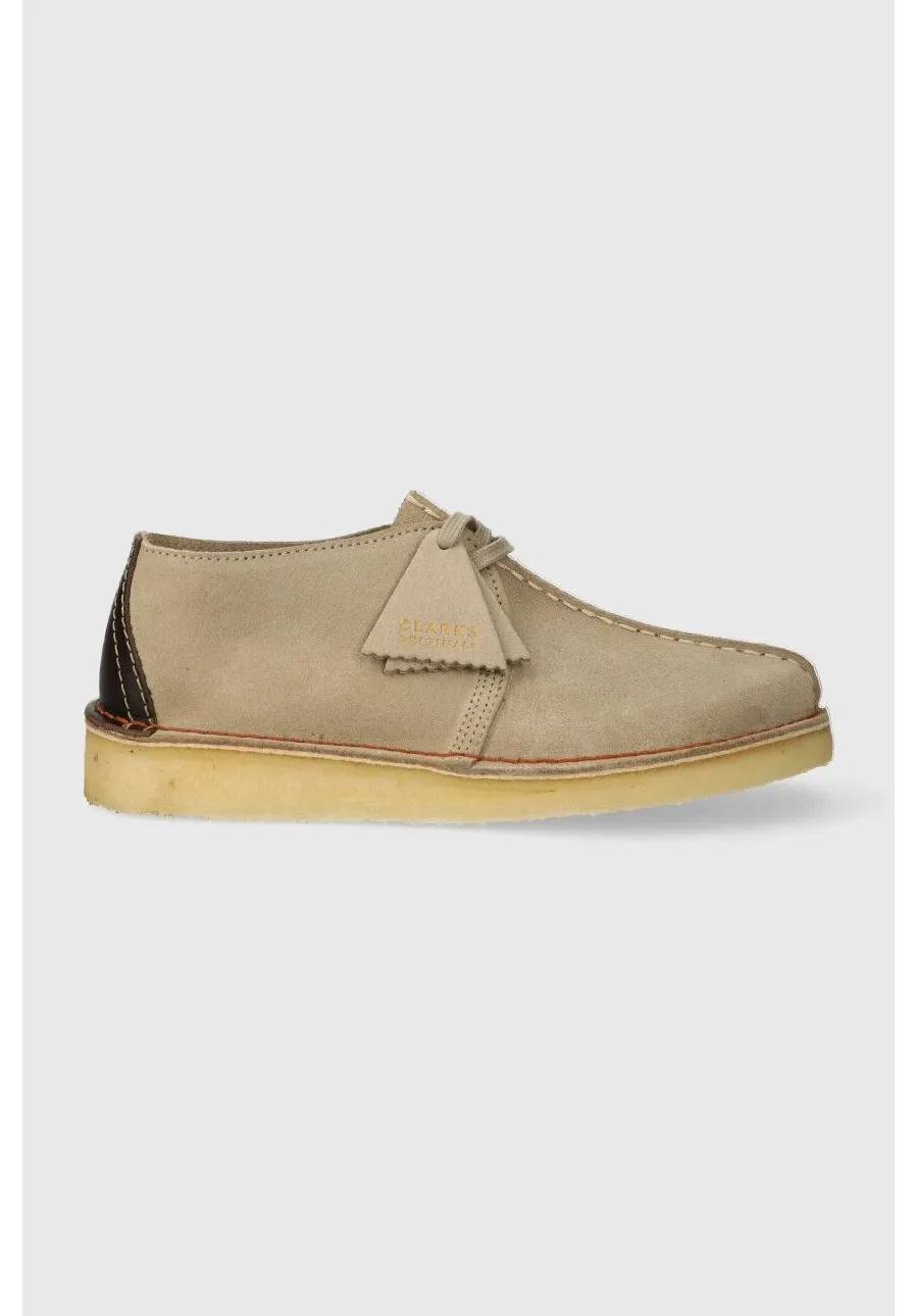 obrazek 1 Clarks Originals półbuty zamszowe Desert Trek męskie kolor beżowy 26166211