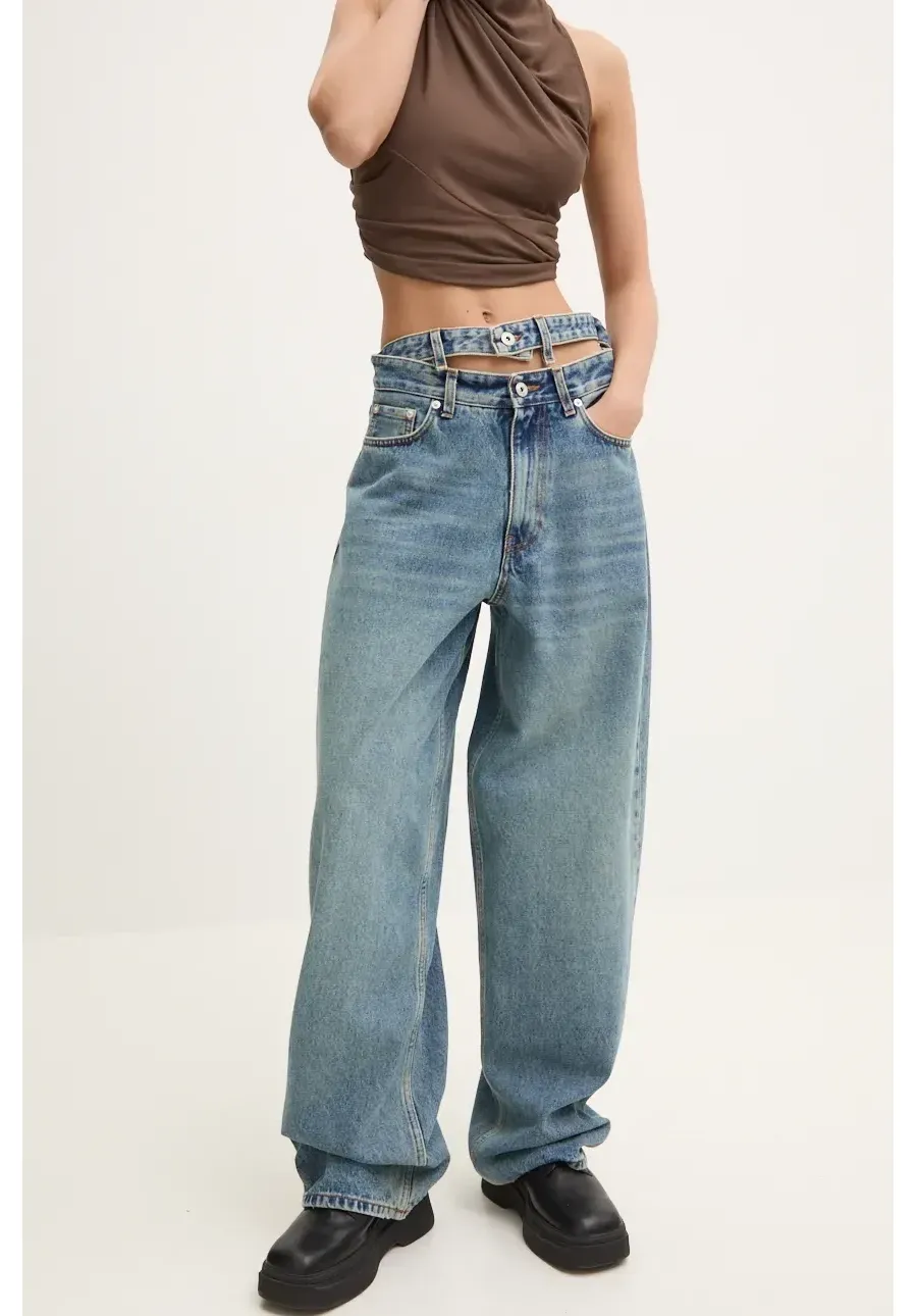 obrazek 1 Y/Project jeansy EVERGREEN MULTI WAISTBAND JEANS damskie high waist 207PA007