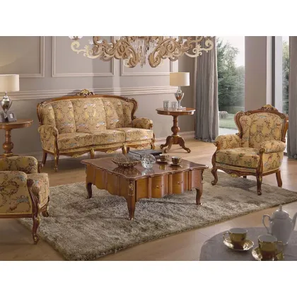 Zdjęcie Stylowa sofa Chippendale do salonu lub gabinetu