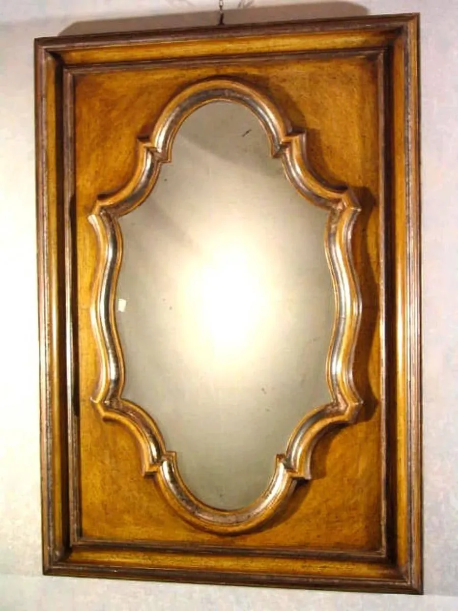 obrazek 2 Lustro w stylu vintage z lakierowanego drewna
