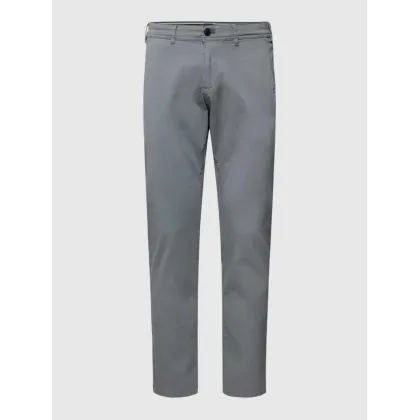 Zdjęcie Chinosy o kroju super slim fit z kieszenią na telefon komórkowy