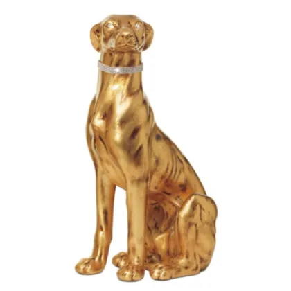 Zdjęcie Ekstrawagancka ceramiczna figura - chart w obroży - Valle d'Oro Patchi