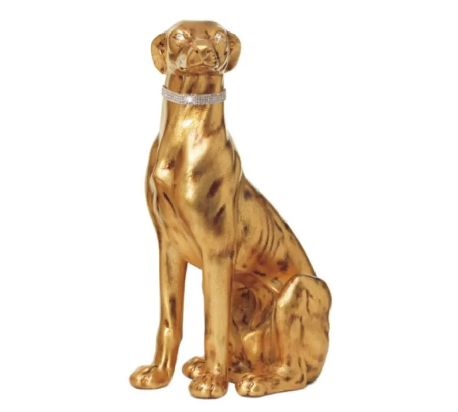 obrazek 1 Ekstrawagancka ceramiczna figura - chart w obroży - Valle d'Oro Patchi