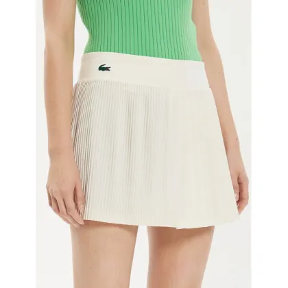 Zdjęcie Lacoste Spódnica plisowana JF7475 Écru Regular Fit