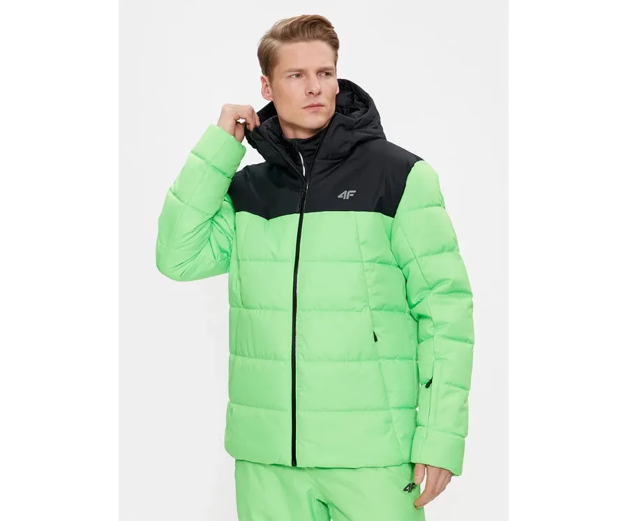obrazek 1 4F Kurtka narciarska 4FAW23TTJAM307 Zielony Regular Fit