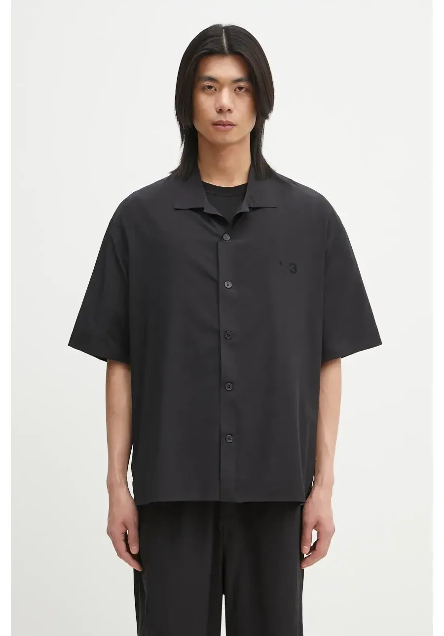 obrazek 1 Y-3 koszula Ultralight Woven Shirt męska kolor czarny regular z kołnierzykiem klasycznym JD1457