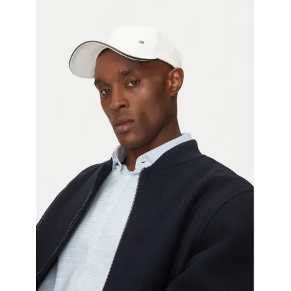 Zdjęcie Tommy Hilfiger Czapka z daszkiem Corp Flannel AM0AM13164 Biały