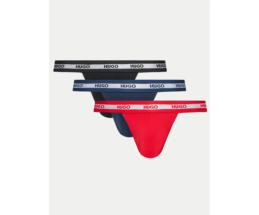 obrazek 1 Hugo Komplet 3 par slipów Jock Strap 50517882 Kolorowy HUGO