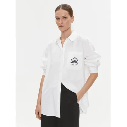 Zdjęcie Tommy Hilfiger Koszula Varsity WW0WW39682 Biały Oversize