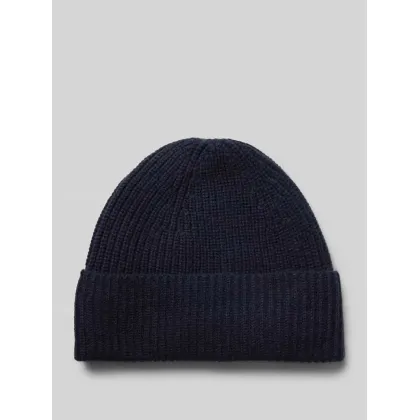 Zdjęcie Czapka z czystego kaszmiru z detalem z logo