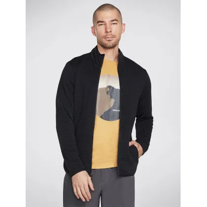Zdjęcie Skechers Kurtka przejściowa The Hoodless Hoodie Ottoman Jacket JA25 Czarny Regular Fit
