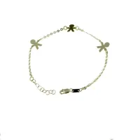 Picture Brilliant gold bracelet with feet