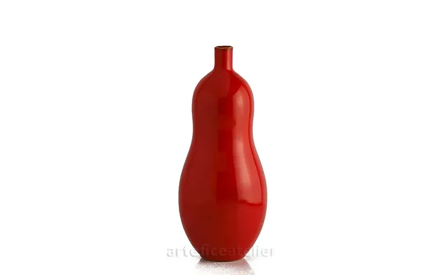 obrazek 1 Piękny ceramiczny wazon o obłym kształcie
