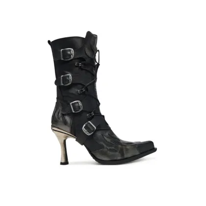 Zdjęcie NEW ROCK Botki M-9591-S3 Czarny