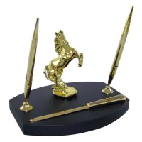 Picture Luxury pens holder with clock Saint Exupery