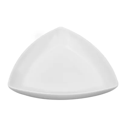 Zdjęcie Klasyczny porcelanowy talerz na oliwki Spirit White z kolekcji łączącej nowoczesny design z subtelną płaskorzeźbą - Vista Alegre