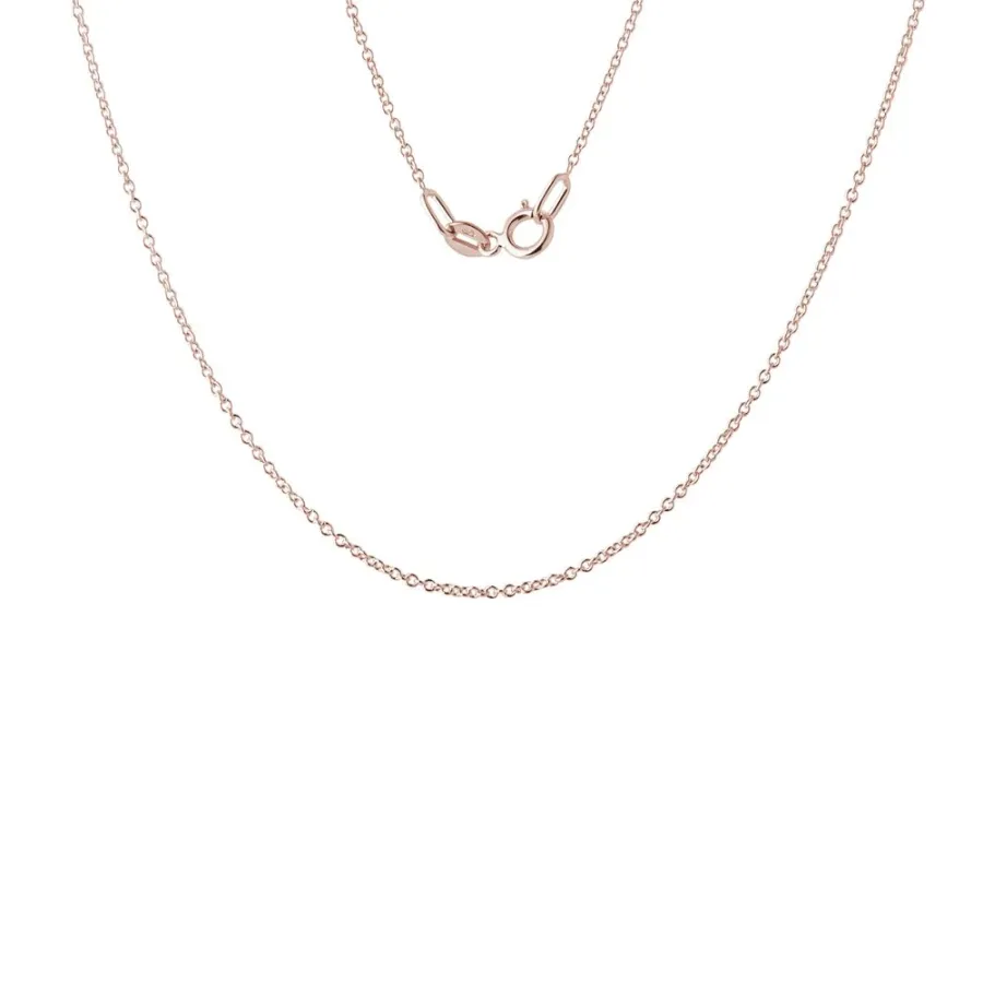 obrazek 1 Łańcuszek rolo 25 z różowego złota o długości 42 cm KLENOTA