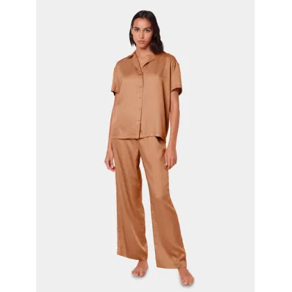 Zdjęcie Triumph Spodnie piżamowe Silky Sensuality 10218287 Brązowy Relaxed Fit