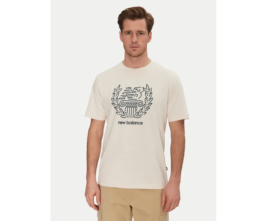 obrazek 1 New Balance T-Shirt MT51974 Beżowy Relaxed Fit