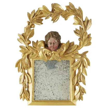 Picture A tasteful antique mirror with an angel, 19th century