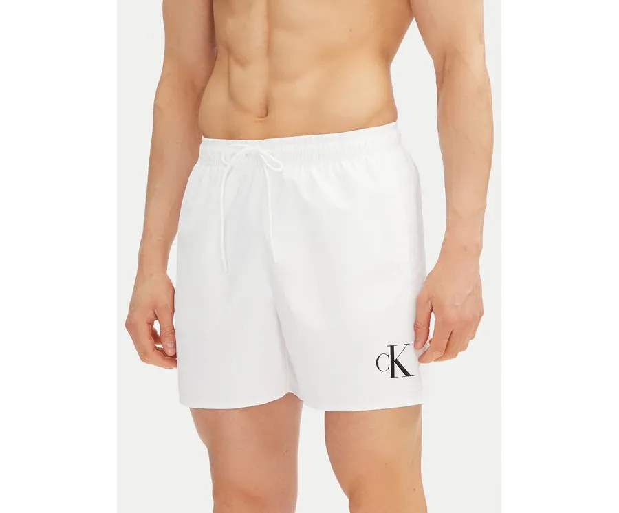 obrazek 1 Calvin Klein Swimwear Szorty kąpielowe KM0KM01101 Biały Regular Fit