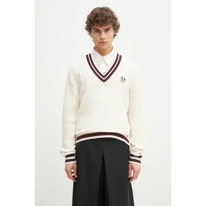 Zdjęcie Fred Perry sweter męski kolor beżowy K9722.560