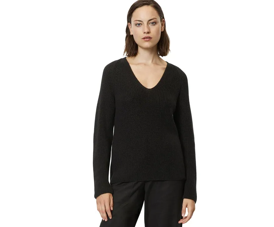 obrazek 1 Marc O'Polo Sweter 308 6059 60097 Czarny Regular Fit