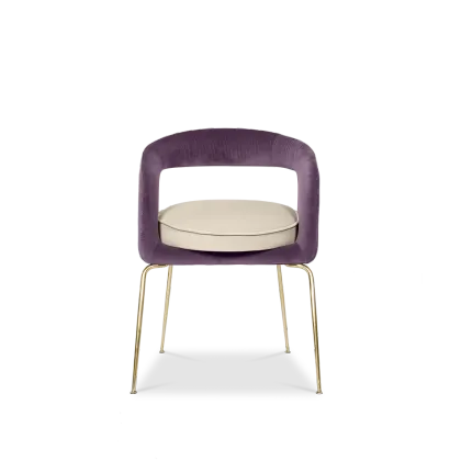 Zdjęcie Fioletowe krzesło do domu