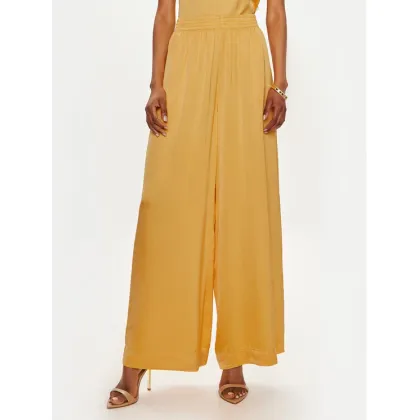 Zdjęcie ViCOLO Spodnie palazzo TB0034 Żółty Relaxed Fit