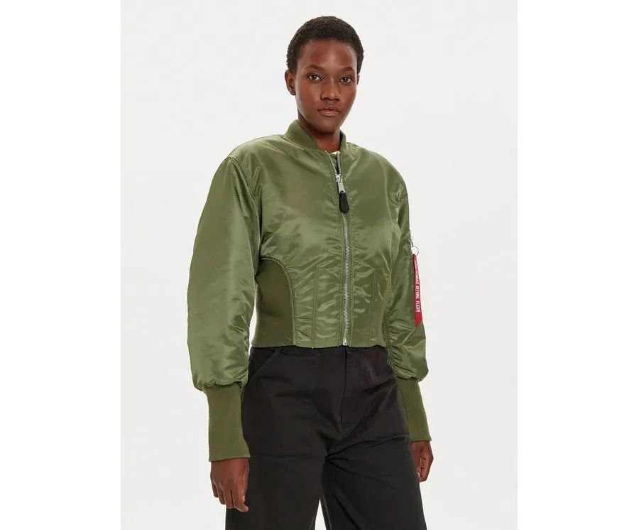 obrazek 1 Alpha Industries Kurtka bomber 148003 Zielony Regular Fit