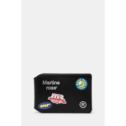 Zdjęcie Martine Rose etui na kartę skórzane Oyster Card Wallet kolor czarny 1150LP16030