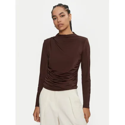 Zdjęcie ACCESS FASHION Bluzka 44-2035-310 Brązowy Slim Fit