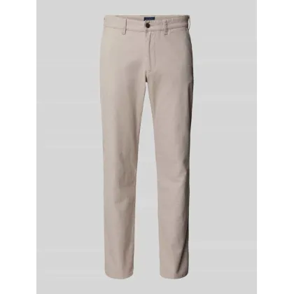 Zdjęcie Chinosy o kroju regular fit z fakturowanym wzorem