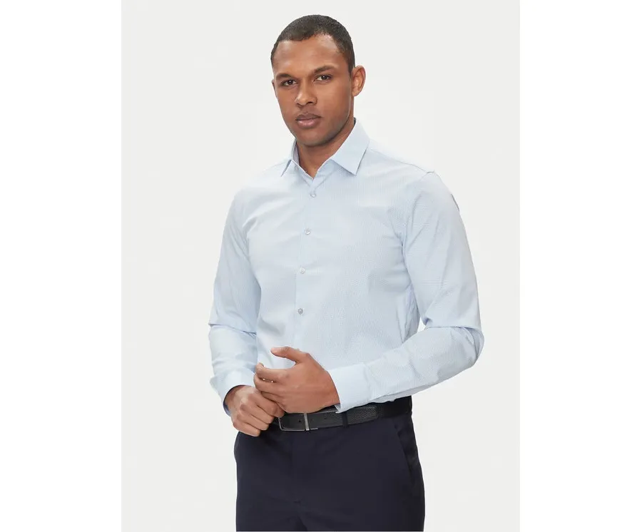 obrazek 1 Calvin Klein Koszula Geometric Print K10K112609 Niebieski Slim Fit