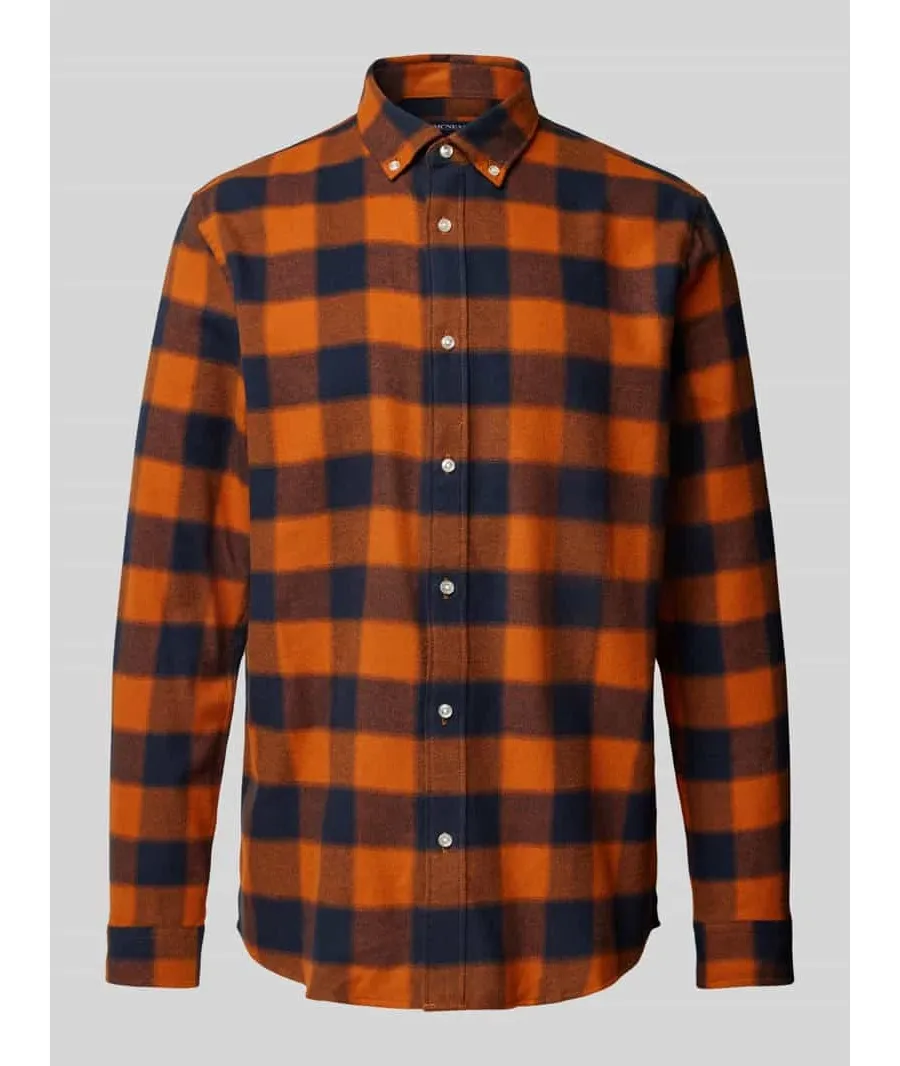 obrazek 1 Koszula casualowa o kroju tailored fit z kołnierzykiem typu button down model ‘LIAN’