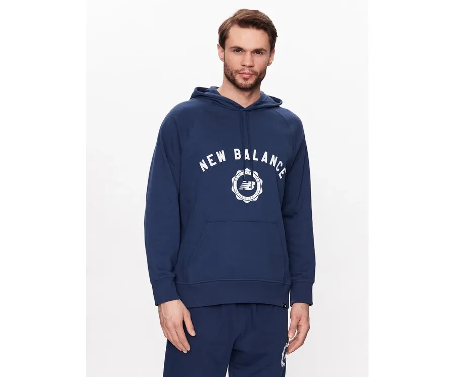 obrazek 1 New Balance Bluza Dukserica Sport Seasonal French Terry MT31901 Granatowy Relaxed Fit