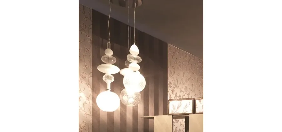 obrazek 2 Lampa podwieszana Moon Light z weneckiego szkła iMuranesi