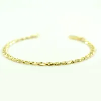 Picture Italian yellow gold bracelet for a man