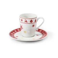 Zdjęcie Ekskluzywna filiżanka do espresso ze spodkiem z kolekcji Christmas dreaming – Leander